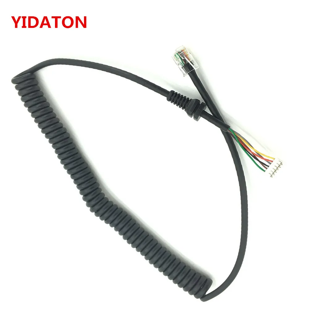 YIDATON for Yaesu Radio FT-7800 MH-48A6J MH-42B6J Microphone Cable Cord FT-1802 FT-1807 FT-1900 FT-2600 FT-2800 FT-2900 FT-3000