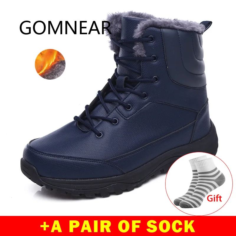

GOMNEAR Winter Boots Men Women Waterproof Hiking Boots Mountain Climbing Shoes Outdoor Sneakers Trekking Hiking Shoes Camping