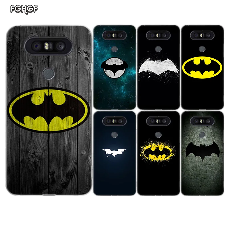 Batman Logo Painted Pattern Soft Rubber Case For LG Q8 Q7 Q6 G6 G7 G5 G4 V40 V30 V20 V10 K8 K10 2018 2017 Cover |