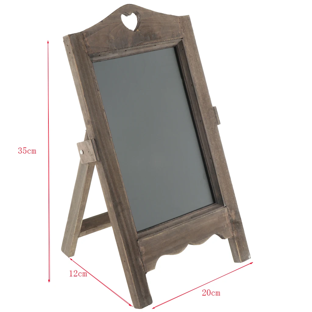 Mini Wooden Blackboard Chalkboard with Stand Wedding Party Dinner Table Decor Tags