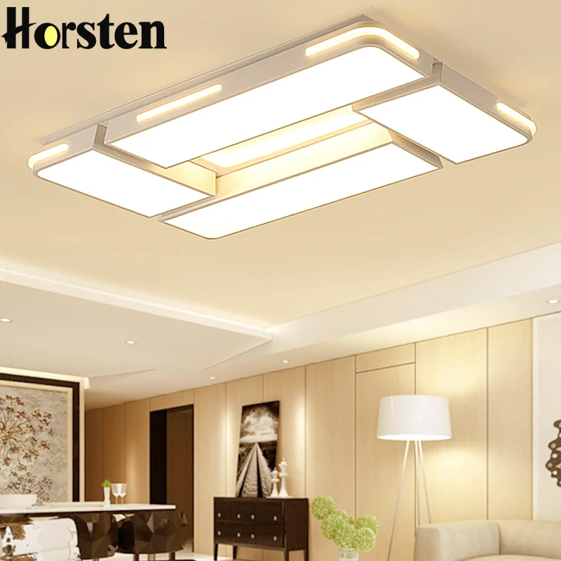 

Minimalist Living Room Light Modern Simple Acrylic Iron LED Ceiling Lights Remote Control Ceiling Lamp Bedroom Lighting