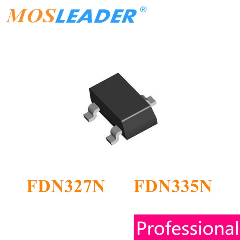 

Mosleader FDN327N FDN335N SOT23 3000PCS N-Channel 20V FDN327 FDN335 Made in China High quality Mosfets