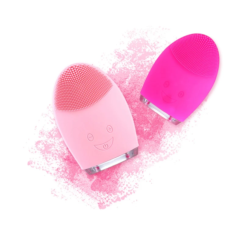 

Electric face pore clean Silicone Cleansing Device Blackhead Acne Removal Electric Facial Cleaner waterproof Beauty Instrument