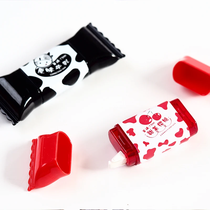 

Novelty Candy Correction Tape Cute Students School Corrector Tools Kawaii Stationery Papeleria School Office Supplies
