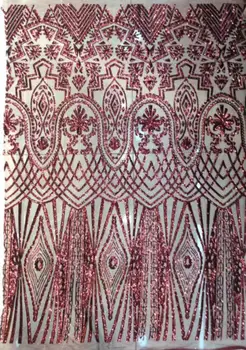 

best quality L-11144 african tulle mesh lace fabric for bridal dress comfortable french lace fabric with sequins