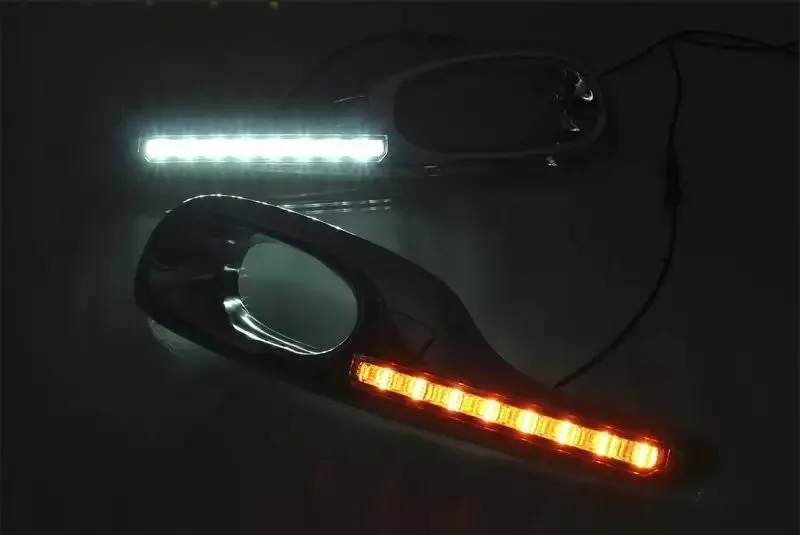 eOsuns СИД DRL дневного света для Honda 2011-2013 фит Джаз гибрид с функцией переключения и желтые поворотники eOsuns СИД DRL дневного света для Honda 2011-2013 фит Джаз гибрид с функцией переключения и желтые поворотники
