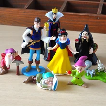 8 pçs/lote Snow White Witch Imperatriz Príncipe Encantado Anão Figuras de Ação Brinquedos Boneca