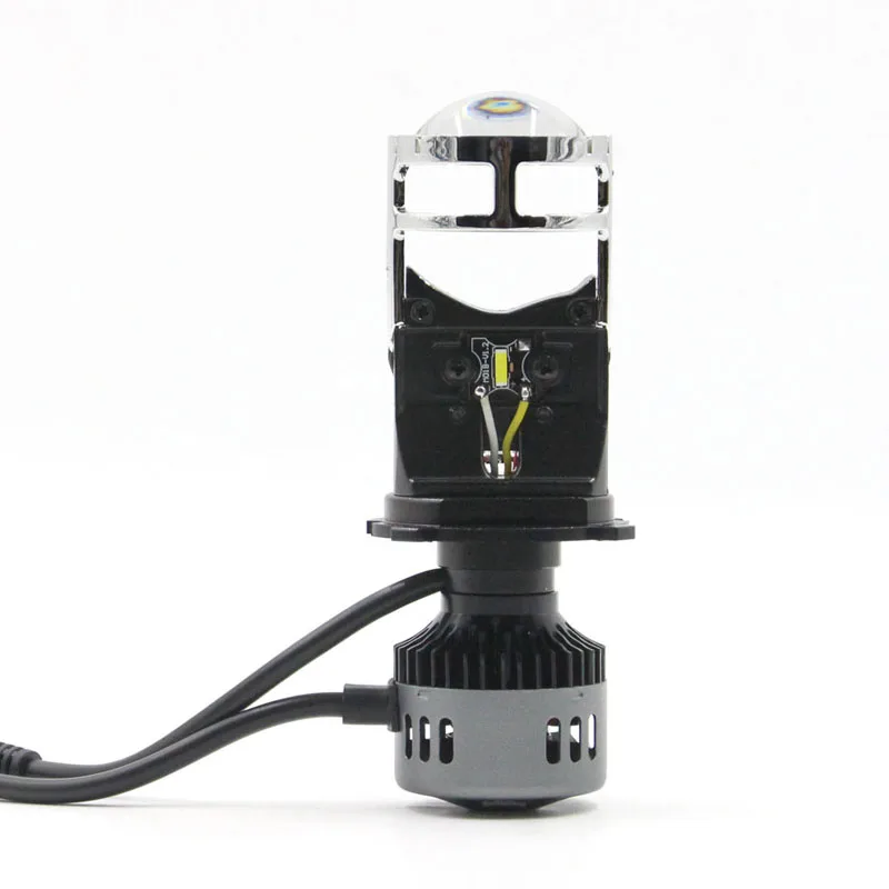 2019 новые H4 мини светодиодные фары hi lo с проектором для автомобиля прозрачным