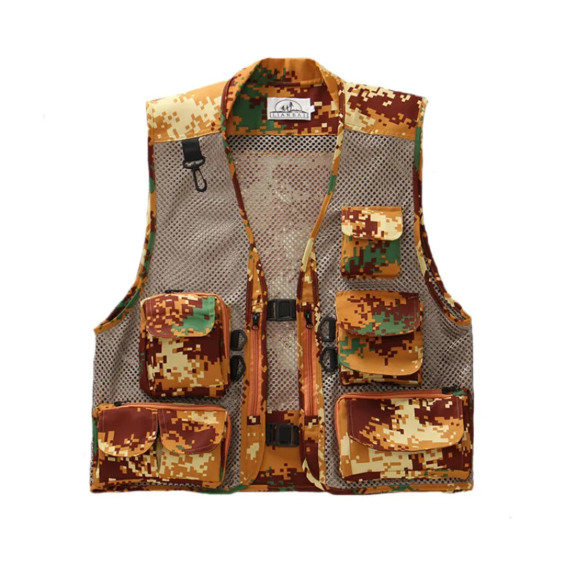 

Summer Vest Men SWAT Military Quick Drying Mesh Vest Photography Vest Hunter Field Working Sleeveless Jacket Camouflage Clothes