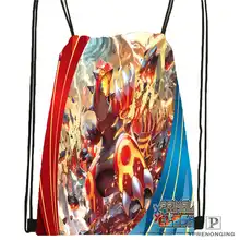 Индивидуальная Футболка-Покемон-2 походная сумка на шнурке для мужчин и женщин милый рюкзак для детей(черная спинка) 31x40 см#20180611-03-141