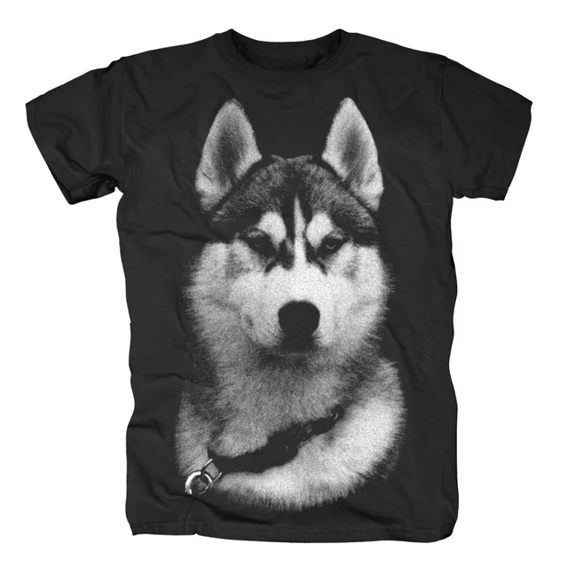 NEW Pet animal Siberian Husky DOGS wolf print COTTON T shirt Cool Tops