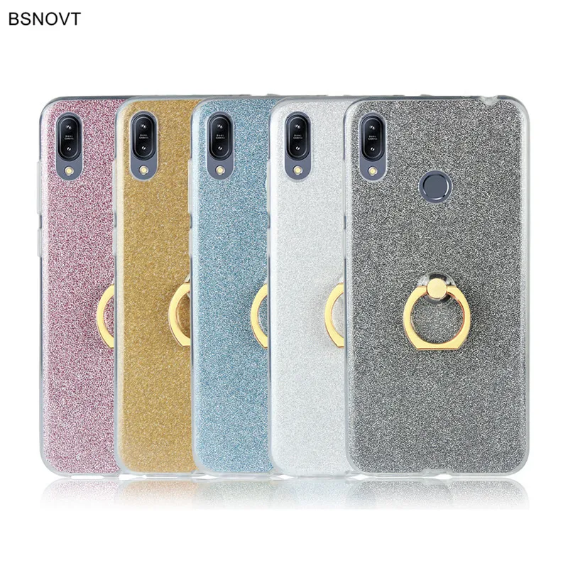 

For Asus zenfone Max (M2) ZB633KL Case Soft Shiny Silicone Phone Case For Asus zenfone Max (M2) ZB633KL Soft Finger Ring Cover