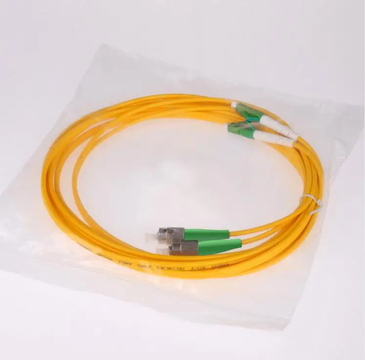 

10PCS LC /APC to LC/ APC fiber patch cord duplex single mode 3.0mm G652D jacket cable 1 2 3 4 5 M optical fibre jumper