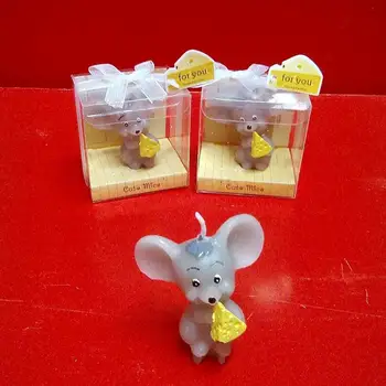 

10pcs Cute Animal Eating Mouse Candle For Wedding Party Baby Shower Birthday Festival Souvenirs Gifts Favor New
