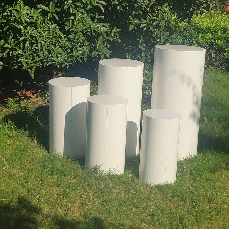 

Wedding cylindrical dessert table wedding iron dessert table wedding welcome area ornaments cake fruit dessert table