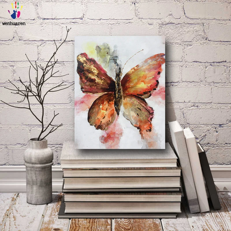 

DIY colorings pictures by numbers with colors Abstract butterfly painting drawing painting by numbers framed Home