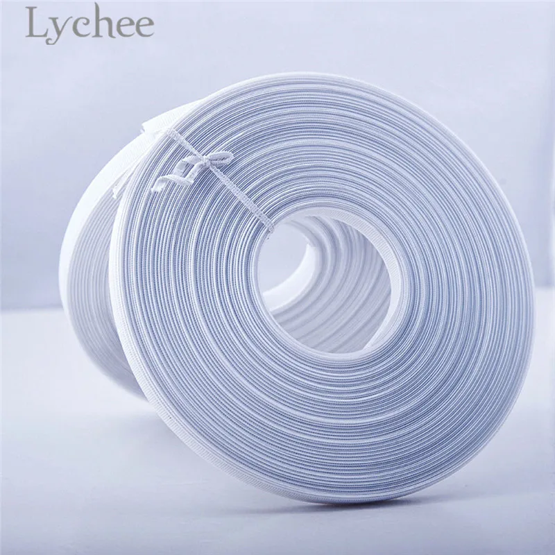 Lychee 5 Yards White Polyester Plastic Boning Sewing Wedding Dress Fabric DIY Sewing Supplies Accessories