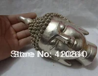 

China Silver Sakyamuni Head Joss Set Tibet Bronze Shakyamuni Buddha Statue