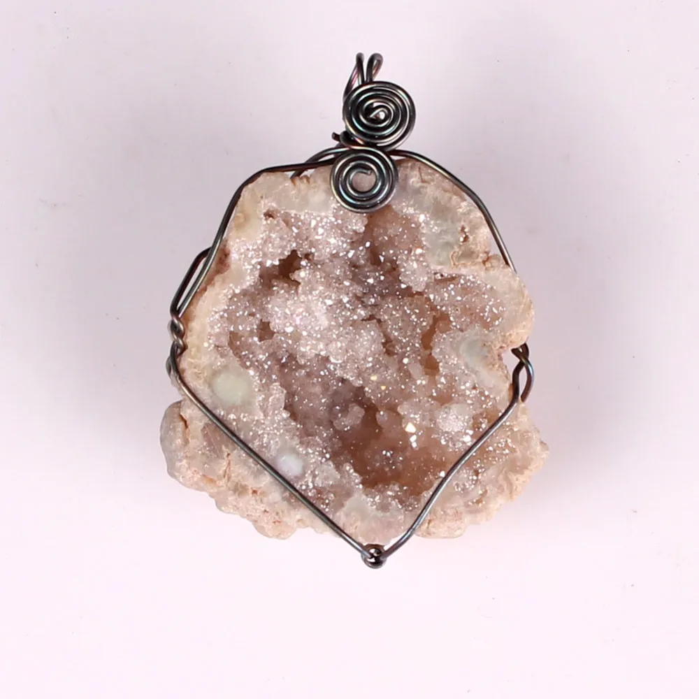 Радужная проволока Lucky Wire Wrap натуральный минерал геодезический титан кварцевые