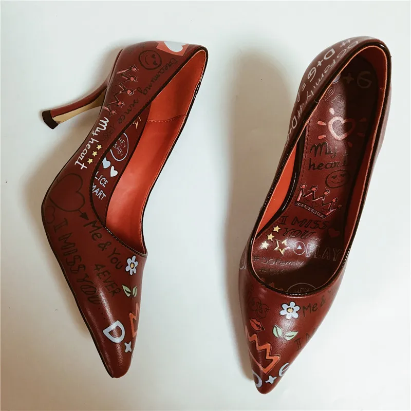 Женские белые летние туфли-лодочки ручной работы свадебные туфли из красной кожи с острым носком вечерние туфли на высоком каблуке без застежки