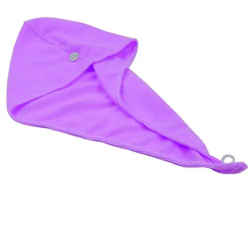 

1 PC Magic minifiber Hair Drying Towel Hat Cap Bath Head Wrap - Purple