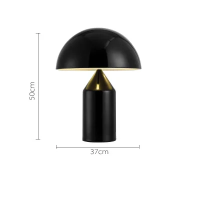 Postmodern Minimalist Table Light Bedroom Study Mushroom Table Light Nordic Creative Mushroom Table Lamp Nightstand Lampadari - Цвет абажура: Black-Big