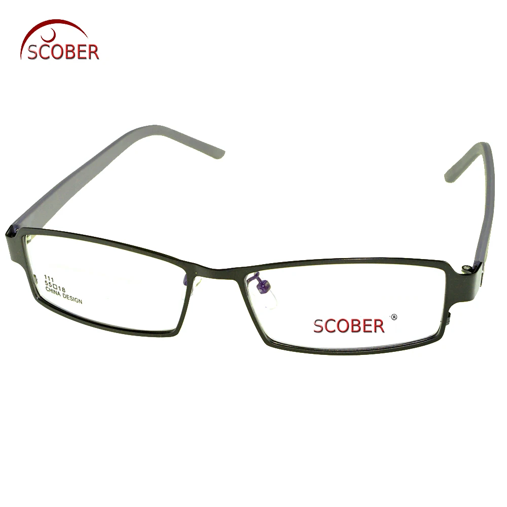 

SCOBER = full-rim gray alloy frame TR90 Leg Business style Anti-fatigue coating lens READING GLASSES +0.25 +0.5 +0.75 +1 to +6