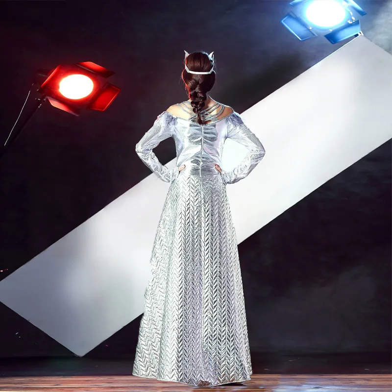 Косплей Хэллоуин зимняя война ледяная королева костюм для женщин взрослая