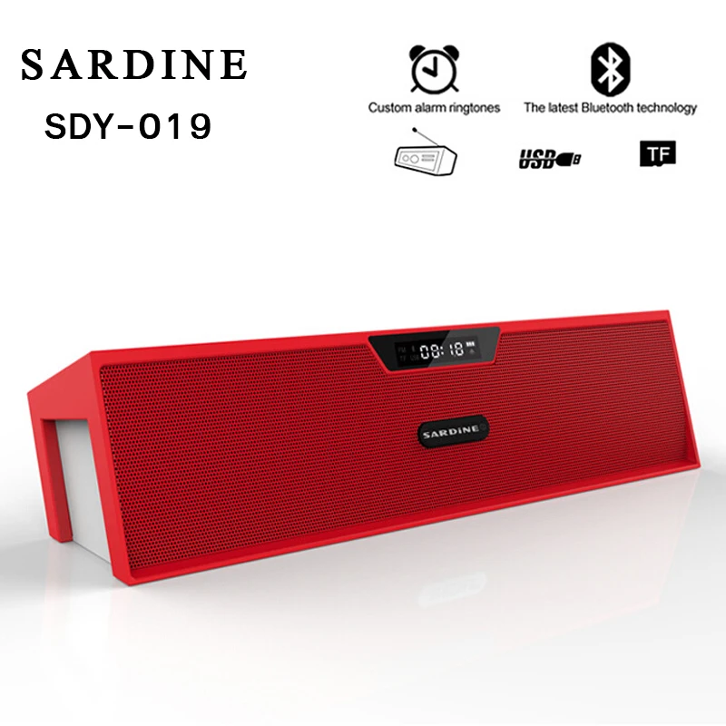 Беспроводная Bluetooth колонка FM радио 10 Вт|speaker sd card|sardine sdy-019bluetooth speaker fm radio |