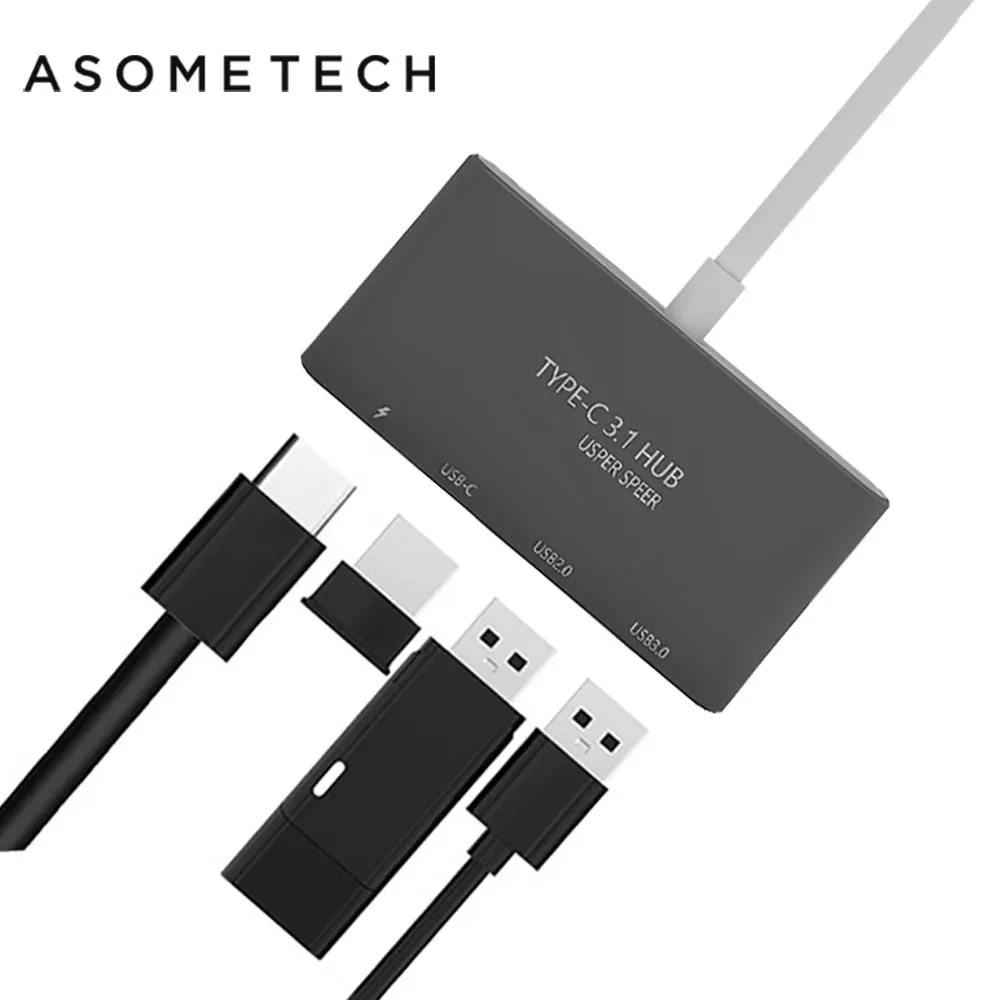 

5Gbps 4 in 1 USB-C Hub USB 3.0/2.0 PD Power Delivery Type C HUB Multi Splitter for Macbook Pro Air Retina Type-C Hub Set Adaptor