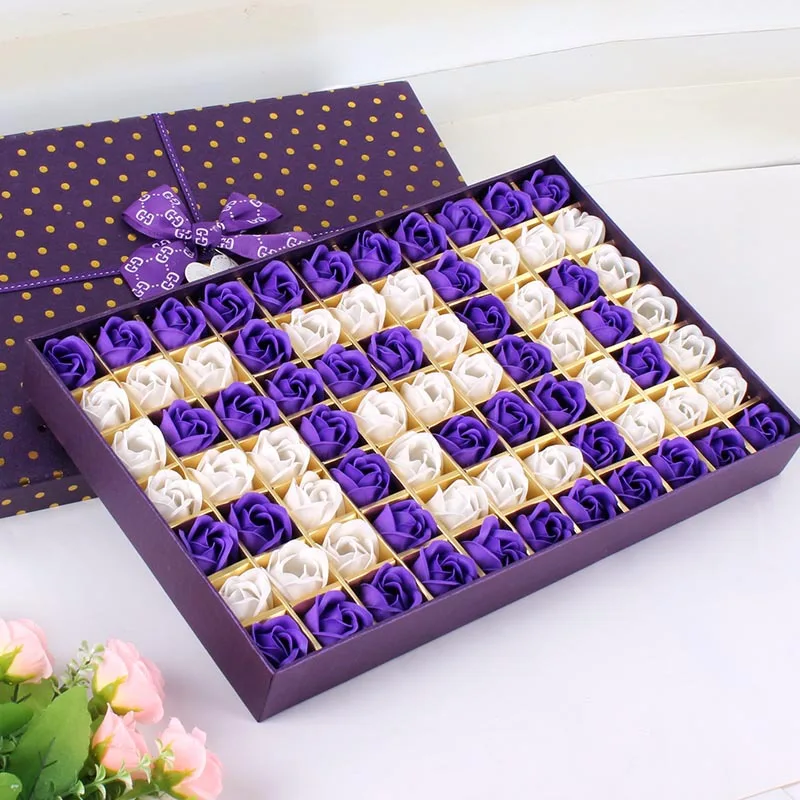 2019 Ladies' Valentine's Day Gift 77 Rose Soap Flower Box Birthday 1314 Simulated I Love U Women's March 8 | Игрушки и хобби