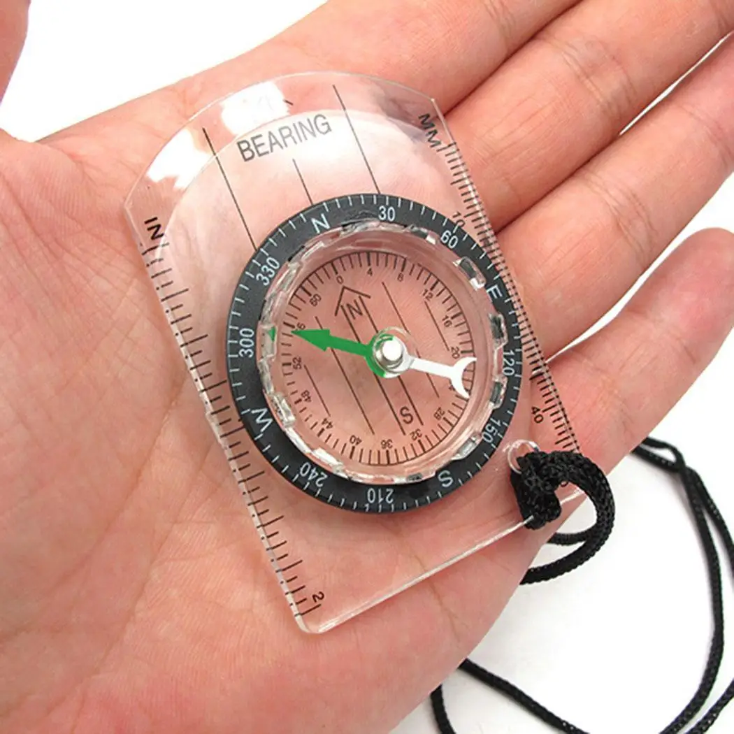 New Professional Mini Compass Map Scale Ruler Multifunctional Equipment