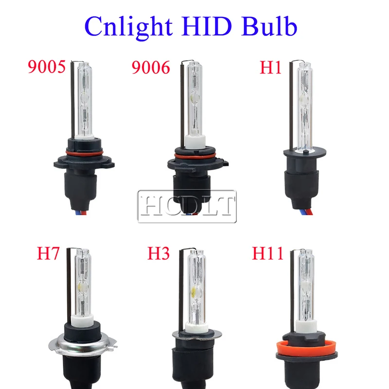 Hcdlt AC 35 Вт Cnlight Ксеноновые H7 H1 H3 H11 HB3 9005 HB4 9006 D2H HID ксеноновая лампа 4300K 5000K 6000K сменная лампа для фары автомобиля