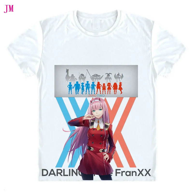 Футболка darling in the franxx футболка с короткими рукавами рисунком из аниме топы