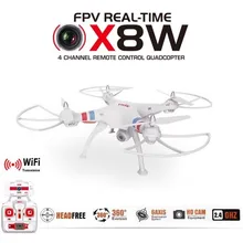 Venture WiFi FPV RC Drone SYMA X8W Real Time Video 2.4G 4CH 6 Axis Quadcopter Dengan 2MP HD Wide Angle Kamera Profesional