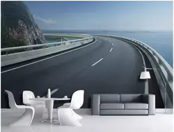 На заказ Фреска 3d фото обои современный Космос шоссе пейзаж фон для дома улучшение гостиной обои для стены 3d