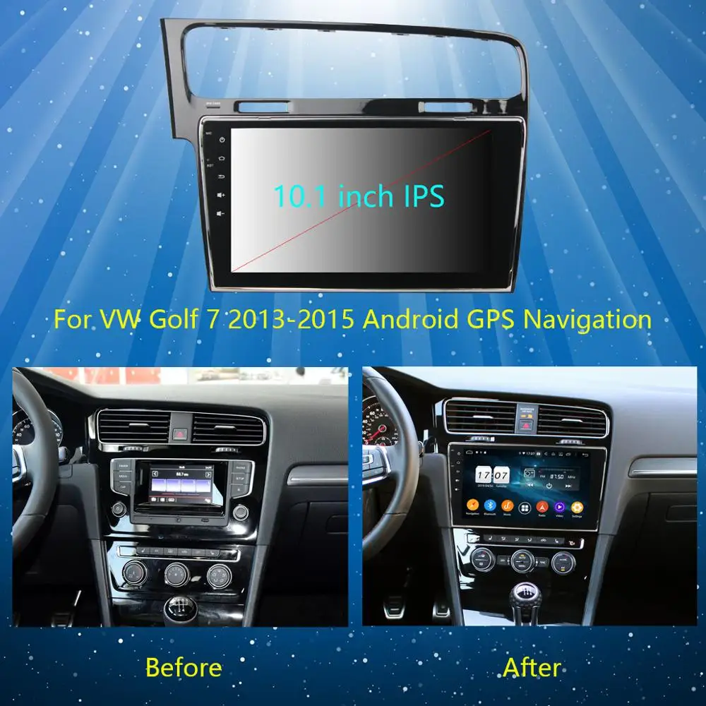 10," ips Восьмиядерный Android 9,0 4 Гб ОЗУ+ 64 Гб ПЗУ автомобильный навигационный GPS радиоприемник для Volkswagen VW Golf 7 MK7 2013- DSP CarPlay Parrot BT