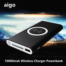 10000mah Wireless Charger Powerbank External Battery Quick charge Portable Power Bank Mobile phone Charger for iPhone