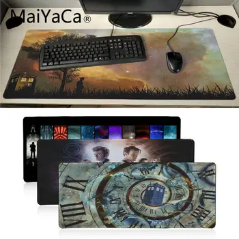 

Maiyaca Doctor Who wallpaper DIY Design Pattern Game mousepad Good quality Locking Edge Keyboard Mat Table Mat mouse pads anime