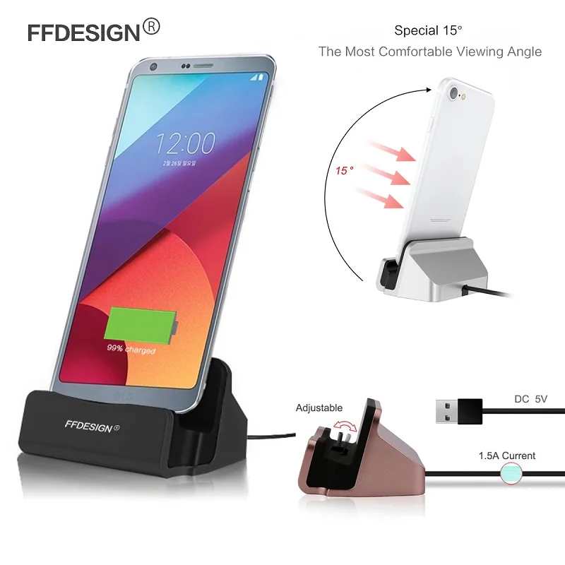 

USB Phone Charger Dock Docking Station for LG G6 G5 G4 G3 G2 Mini K3 K4 K5 K7 K8 K10 2017 Charging Dock Bracket Cradle Sync