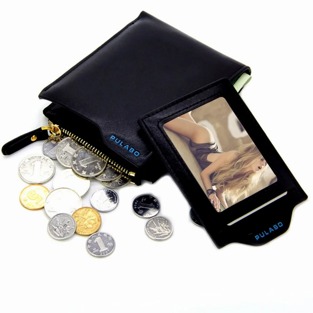 Fashion Coin Bag zipper new fashion men wallets famous brand mens