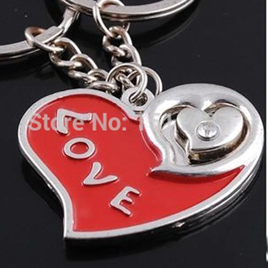 cheap Fashion creative custom Laser LOGO Jewelry Keychains,novelty charm metal trinket couple chain ring holder Souvenir ad gifts