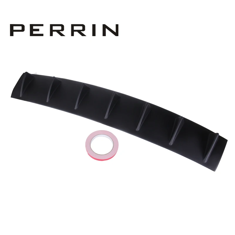 

Rear Bumper Chassis Shark Fin 7 Wing Lip Diffuser ABS Universal 33" X6" Black/Carbon Color