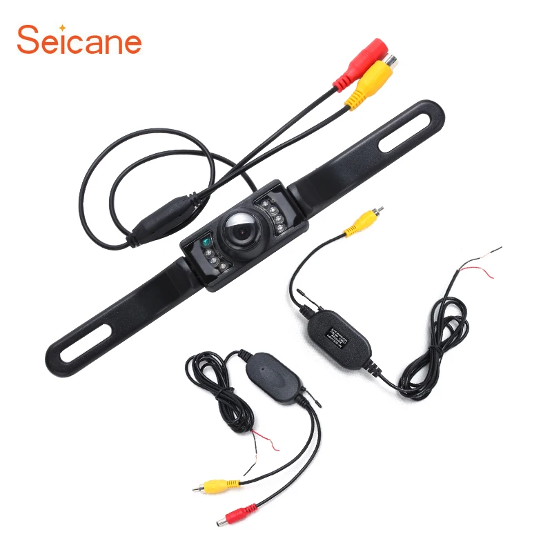 

Seicane 2.4G Wireless Waterproof Car Reverse Rear View Camera Backup Parking Camera Waterproof Night Vision Car RearView Camera