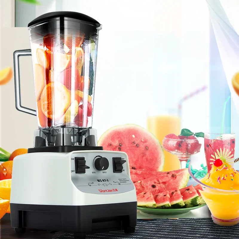 

Heavy Duty Commercial Grade Blender Mixer Juicer High Power Professional Food Process 2200W2L Blade Juicer Ice Smoothie Machine