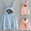 Hot Women Rabbit Ear Girl Long Sleeve Hoodie Sweatshirt Hooded Coat Tops Cute Lady Autumn Winter Warm Sweat shirts New ► Photo 1/6