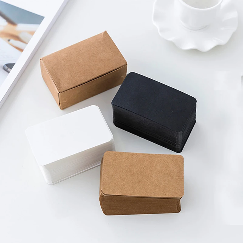 

100 sheets / boxes DIY blank cards kraft paper blank postcards hand painted graffiti old card, gift cards small gift stationery
