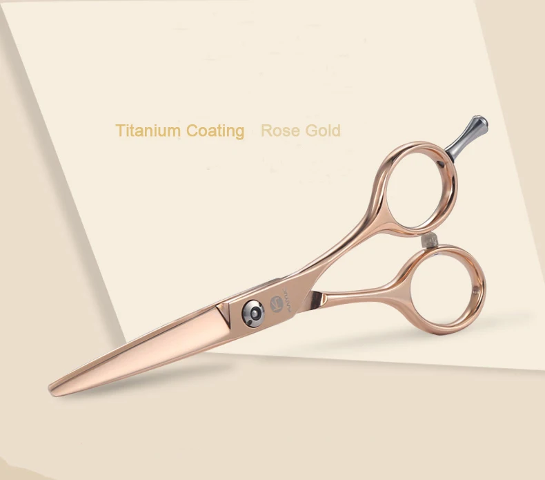 Tesouras de Corte de Cabelo de Aço Tesouras do Cabelo Kumiho Polegada Japão Inoxidável Tesoura Cor Ouro Rosa Logotipo Personalizado Disponível 5.5 440c 2 corte de cabelo de aço inoxidável tesoura