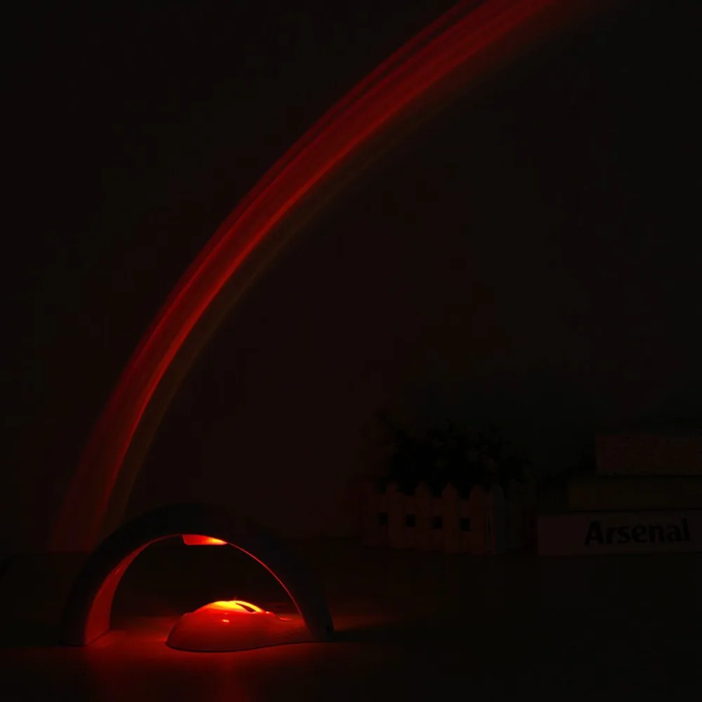 LED Colorful Rainbow Lamp LED Night Light Romantic Rainbow Projector Lamp Universal Projection Lamp Portable Home Decor LED Colorful Rainbow Lamp LED Night Light Romantic Rainbow Projector Lamp Universal Projection Lamp Portable Home Decor