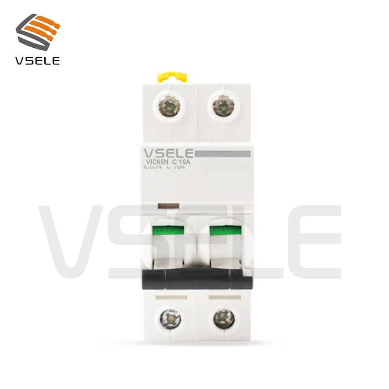 

2 pole circuit breaker C curve breakerdin rail breaker mcb c type miniature circuit breaker 220v circuit breaker
